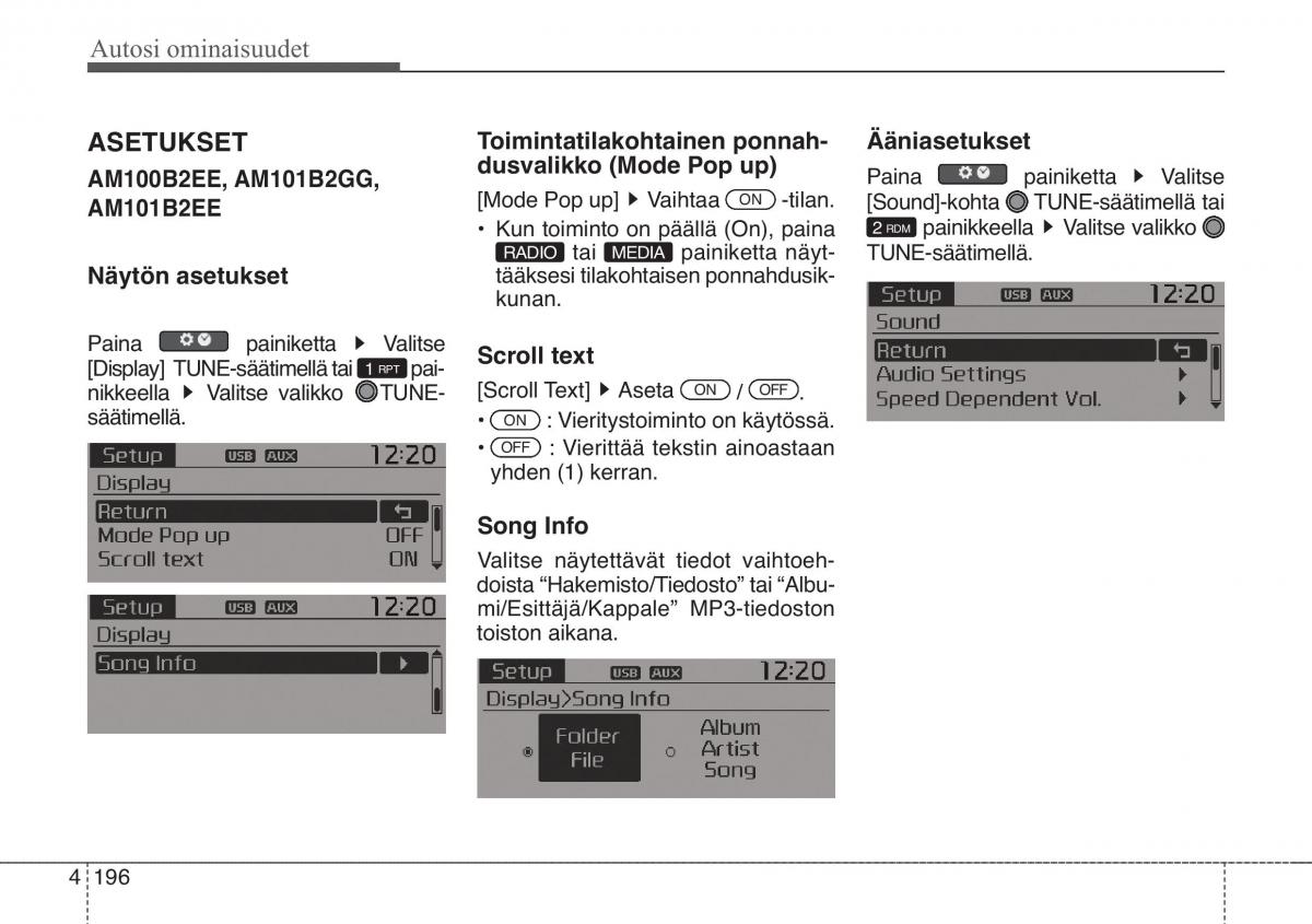 KIA Soul II 2 omistajan kasikirja / page 279