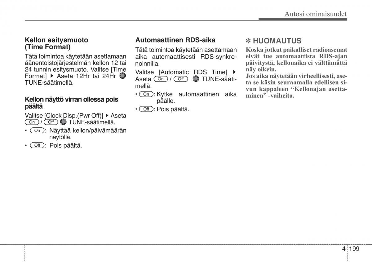 KIA Soul II 2 omistajan kasikirja / page 282