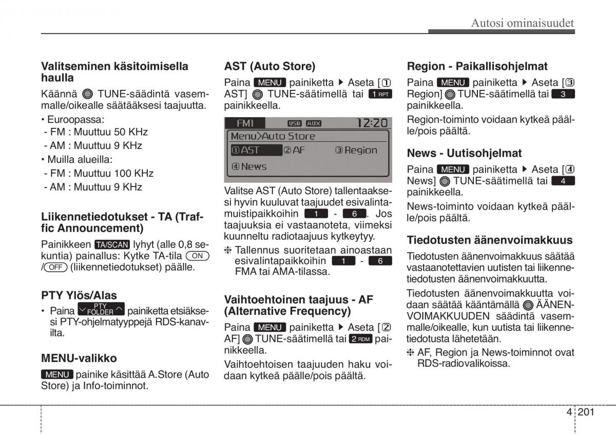 KIA Soul II 2 omistajan kasikirja / page 284