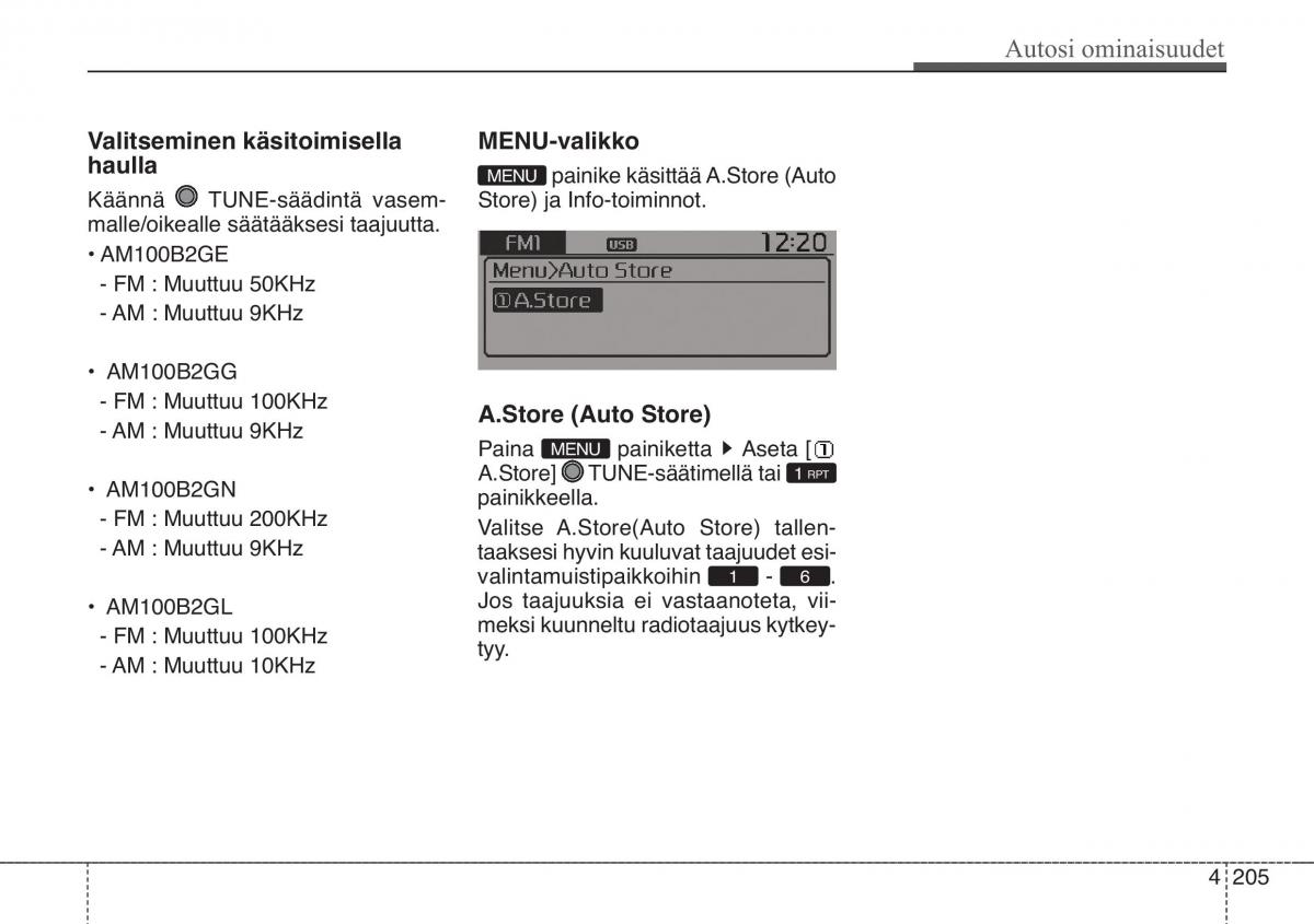 KIA Soul II 2 omistajan kasikirja / page 288