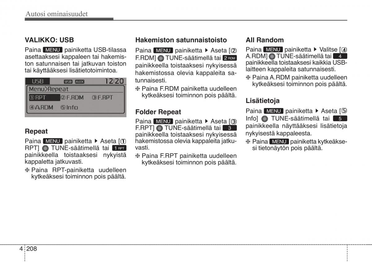 KIA Soul II 2 omistajan kasikirja / page 291