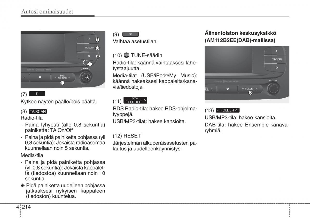 KIA Soul II 2 omistajan kasikirja / page 297