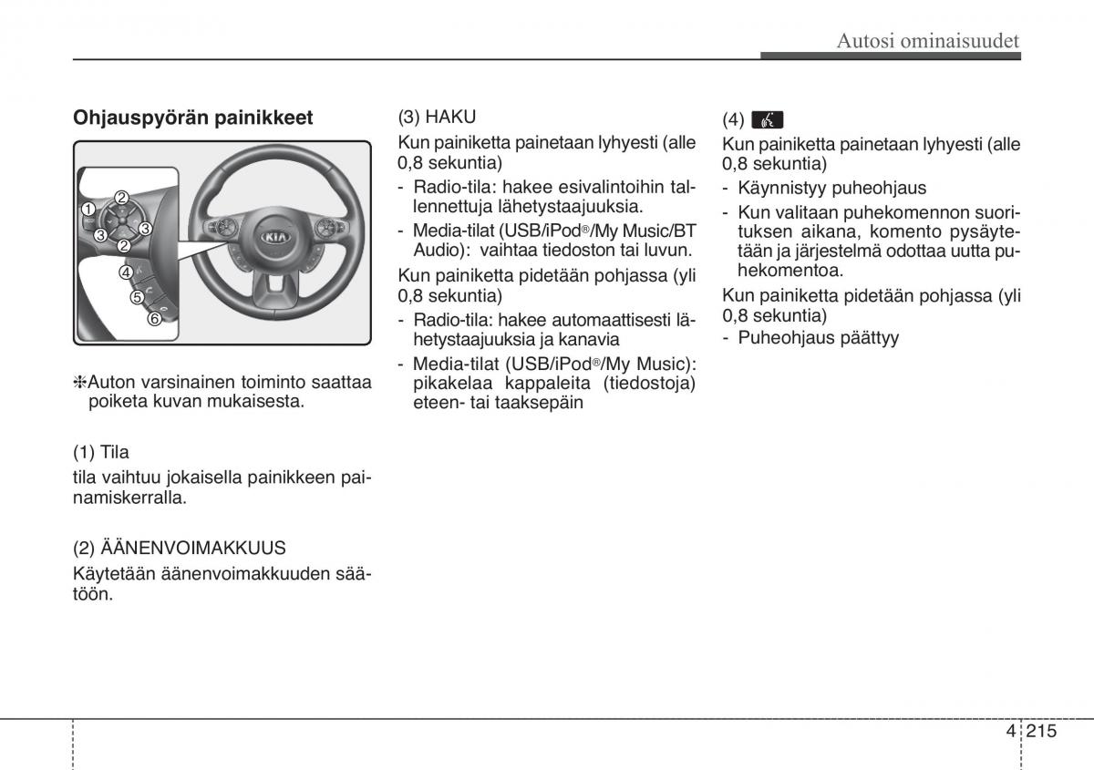 KIA Soul II 2 omistajan kasikirja / page 298