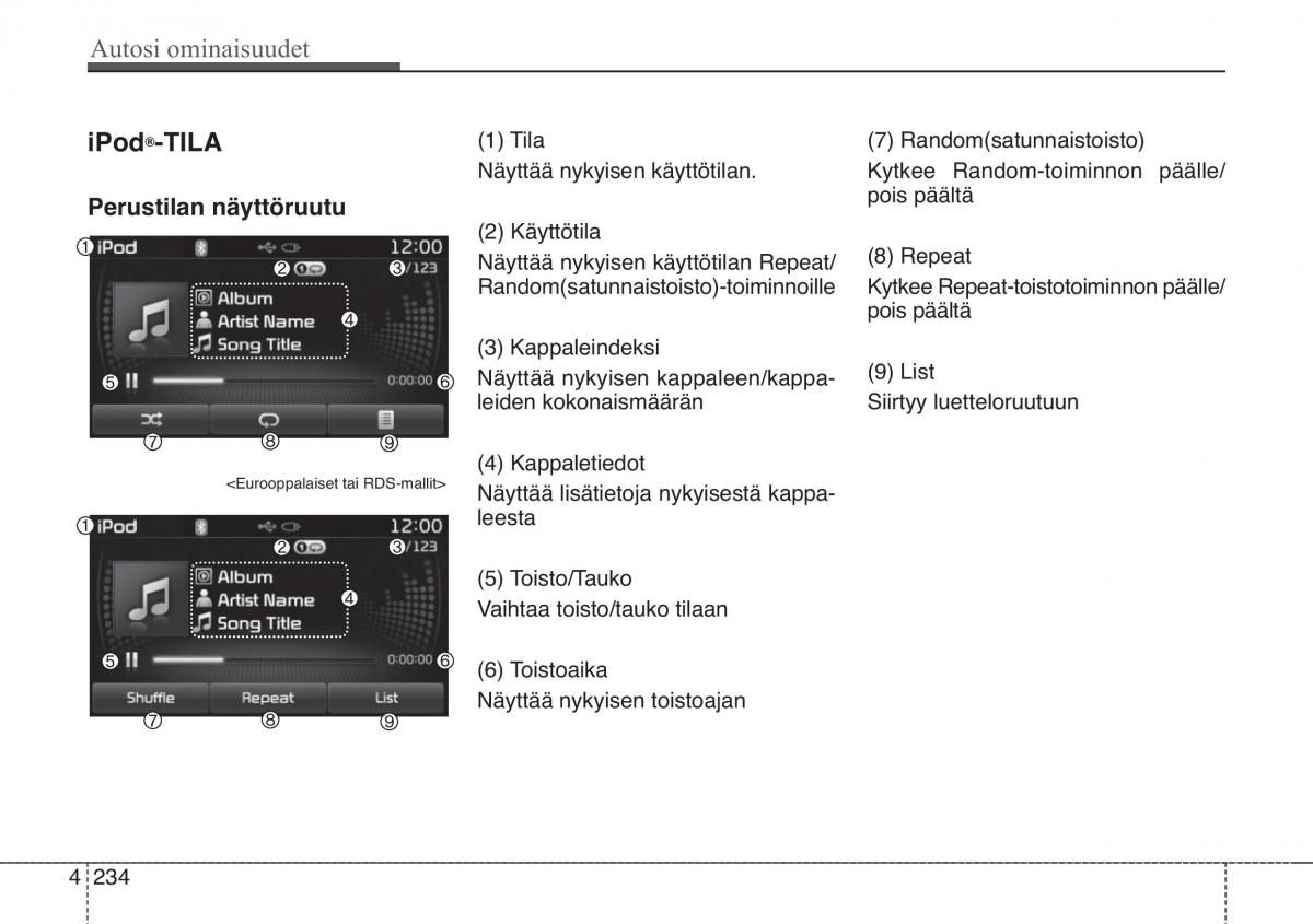 KIA Soul II 2 omistajan kasikirja / page 317