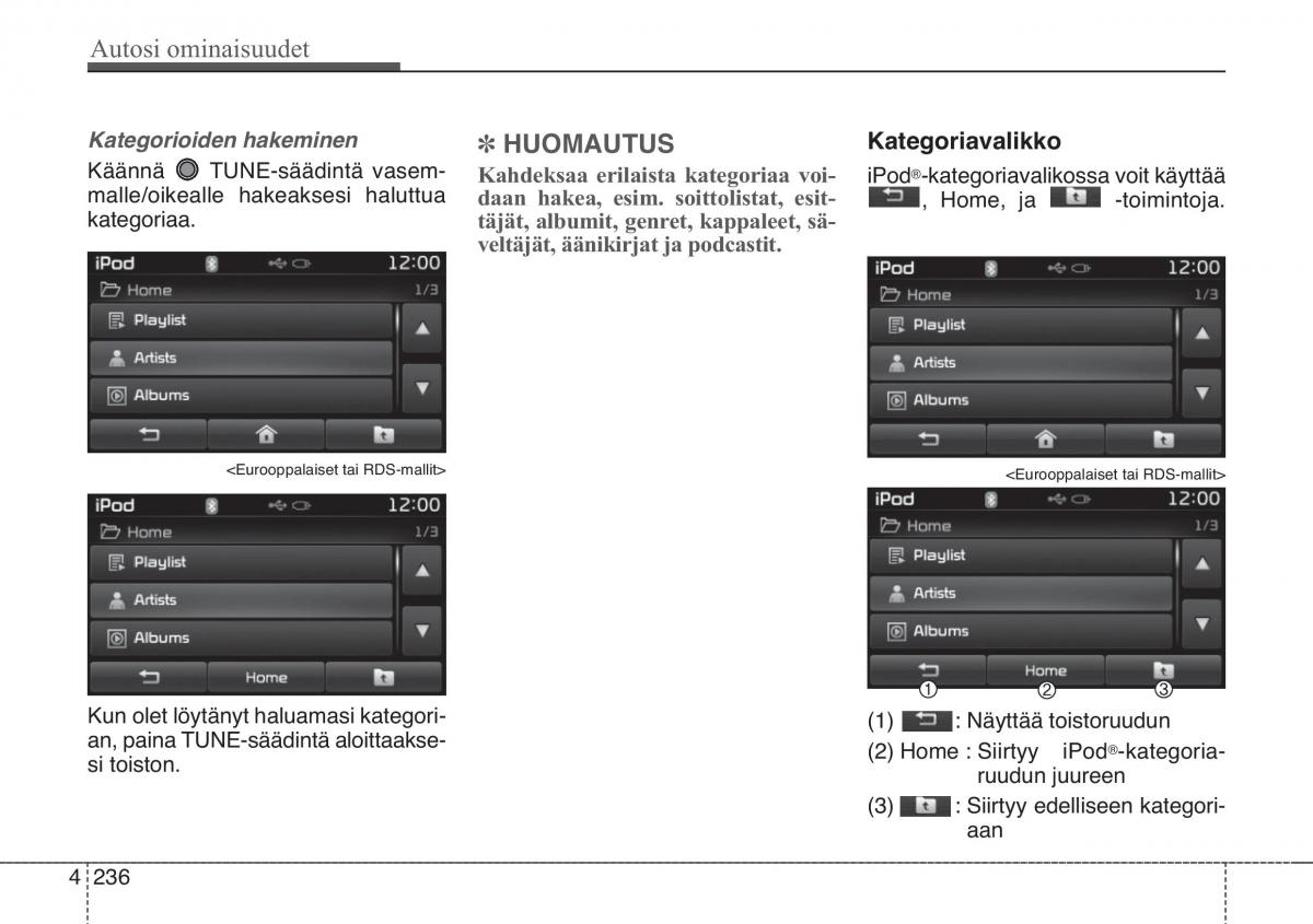 KIA Soul II 2 omistajan kasikirja / page 319