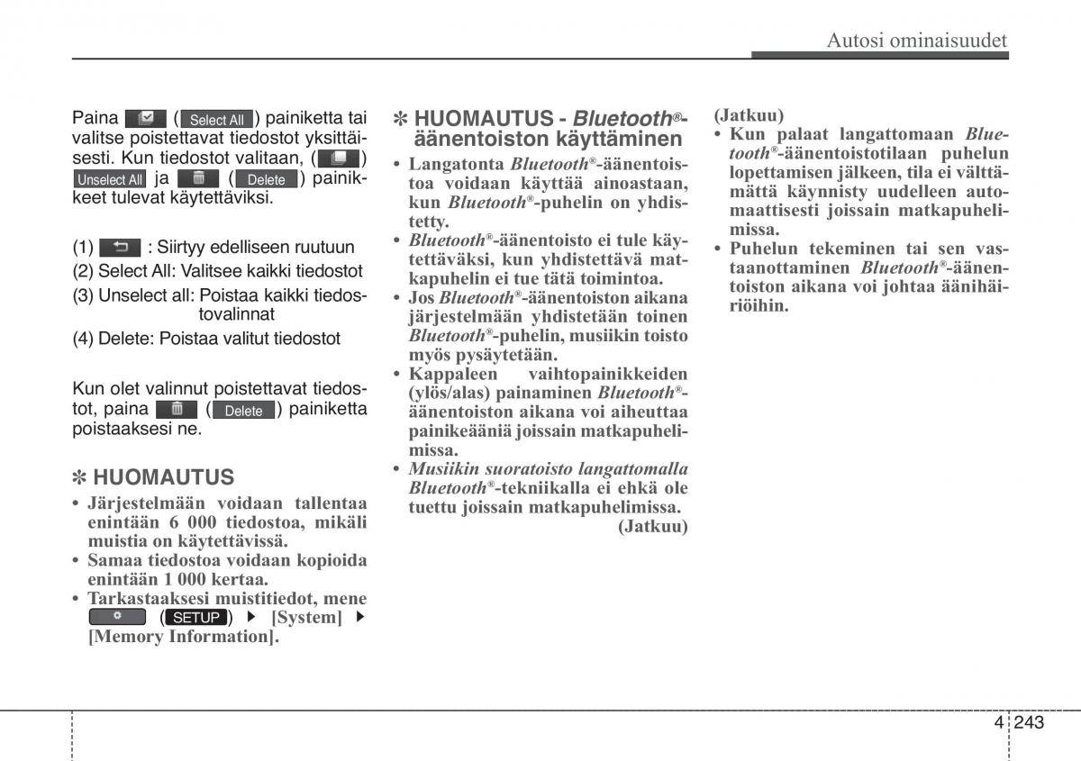 KIA Soul II 2 omistajan kasikirja / page 326