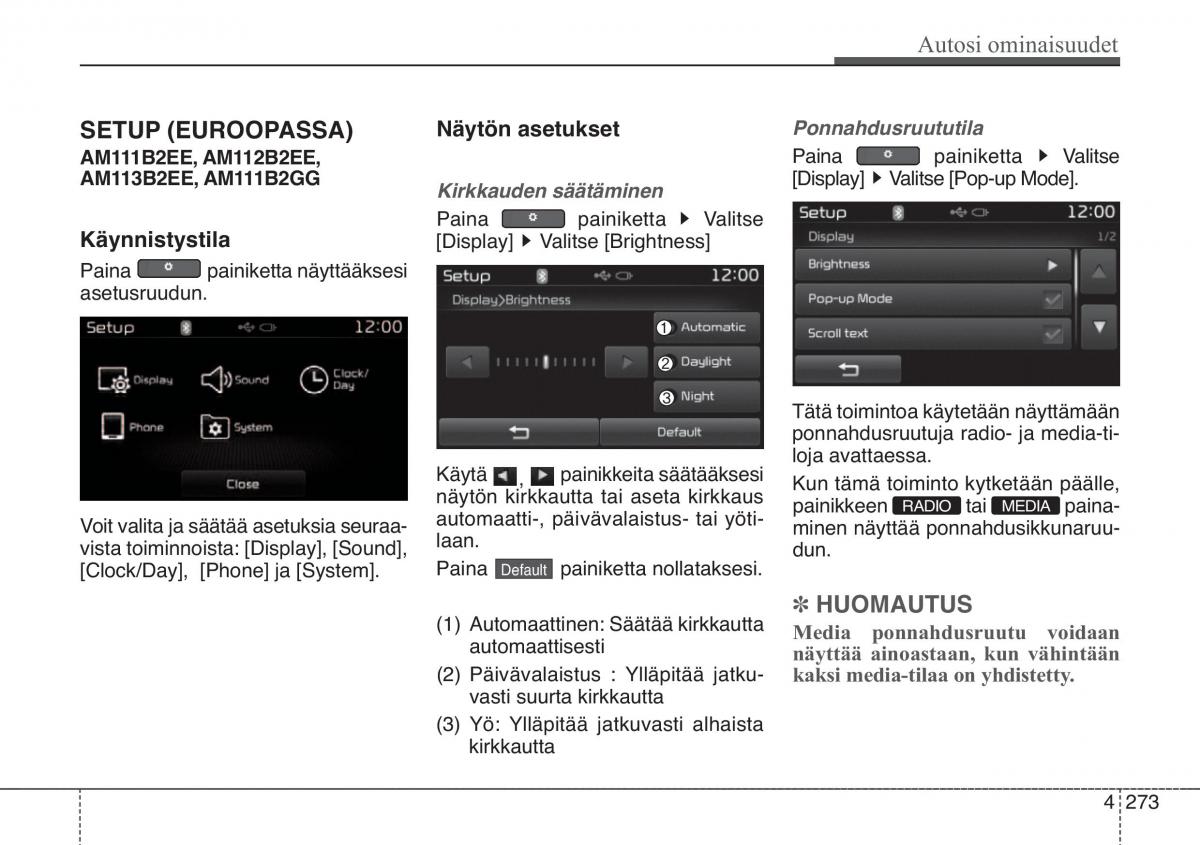 KIA Soul II 2 omistajan kasikirja / page 356