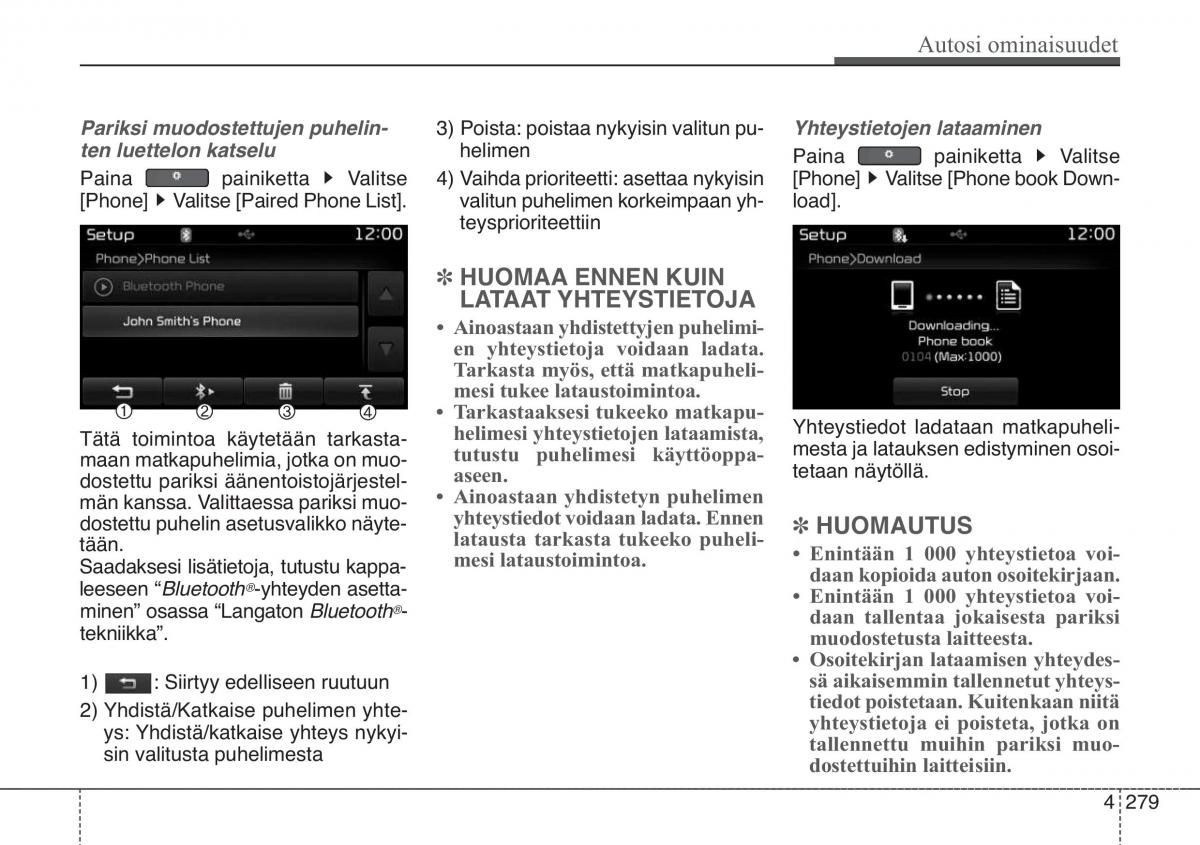 KIA Soul II 2 omistajan kasikirja / page 362