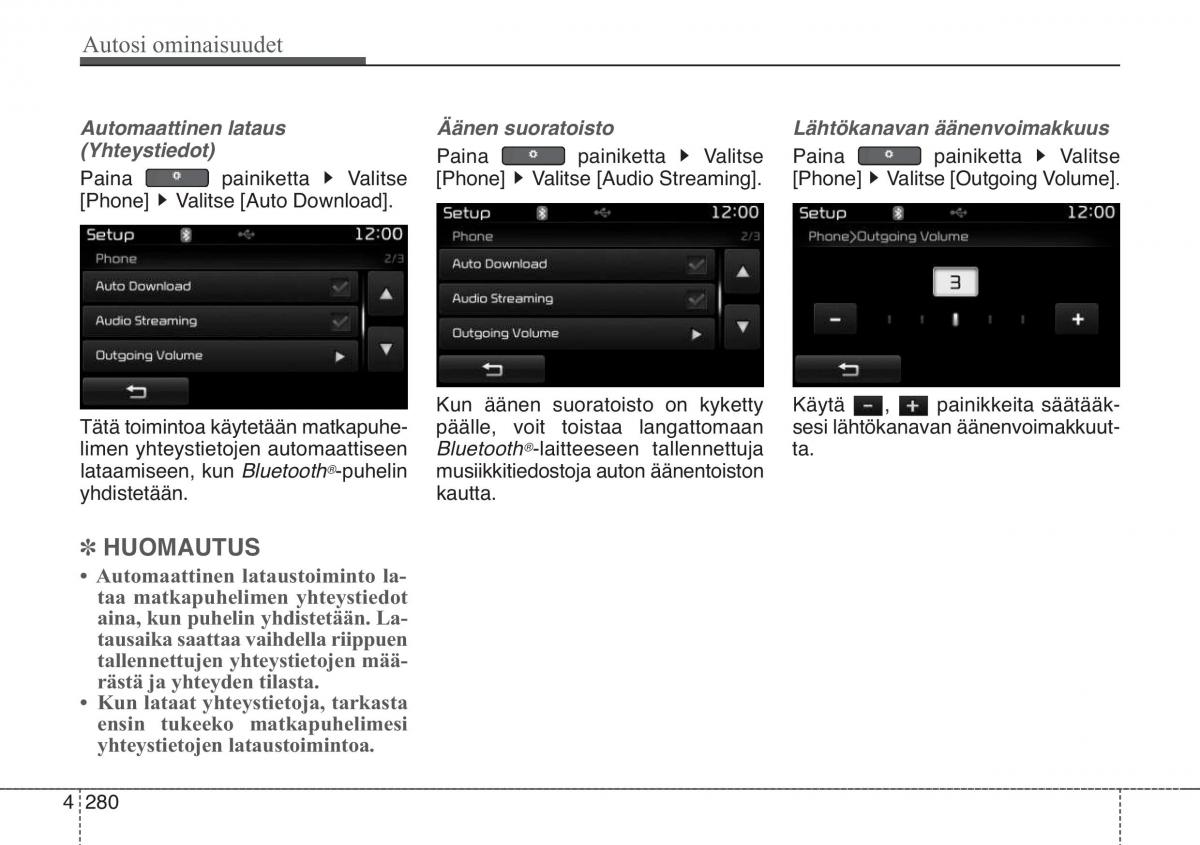 KIA Soul II 2 omistajan kasikirja / page 363