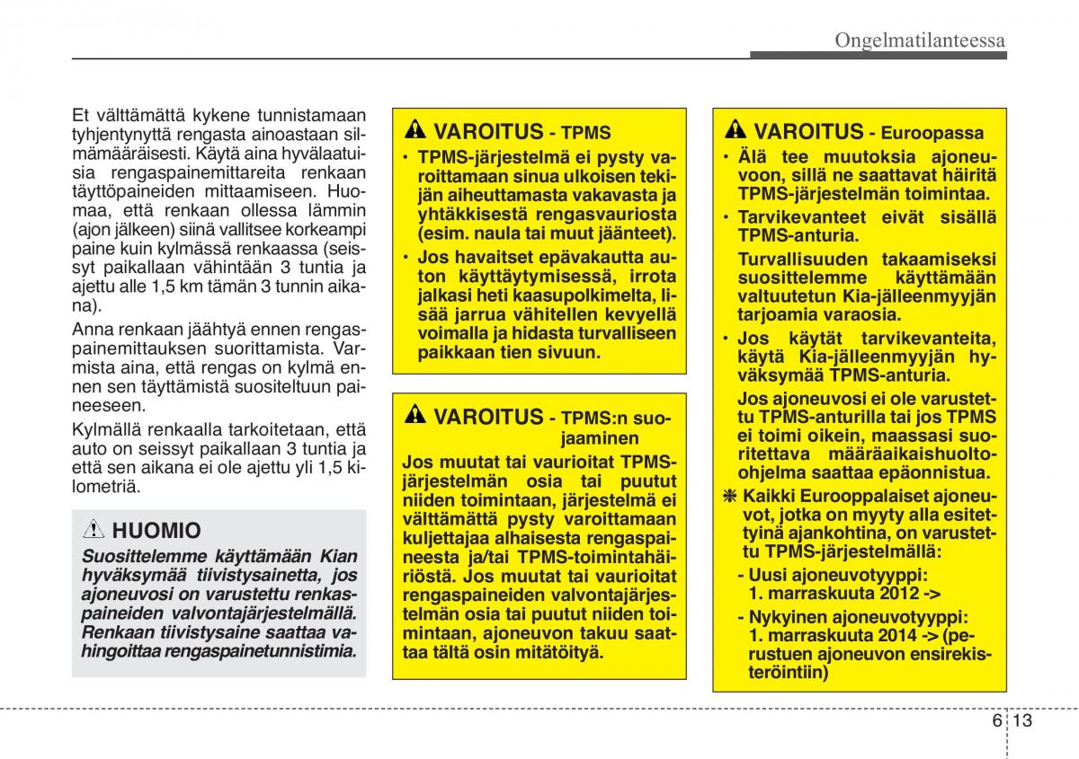 KIA Soul II 2 omistajan kasikirja / page 467