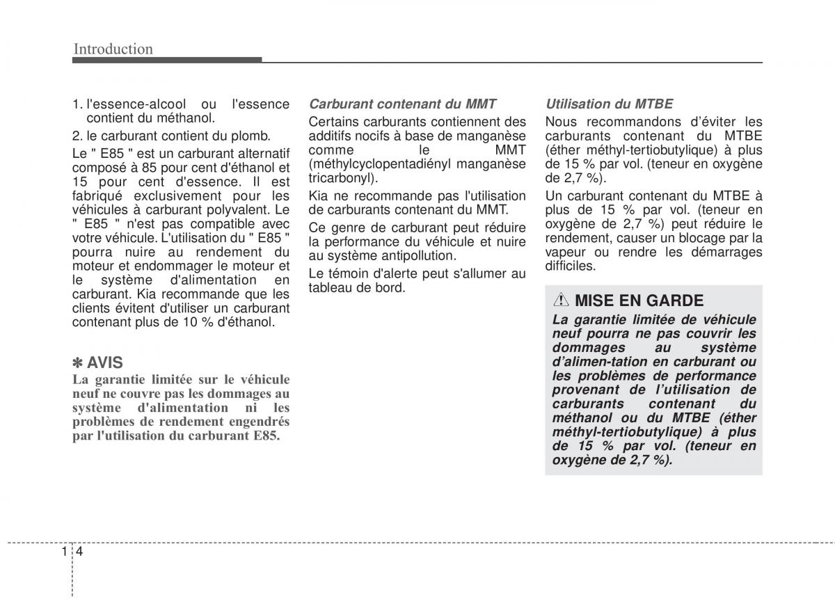 KIA Soul II 2 manuel du proprietaire / page 7