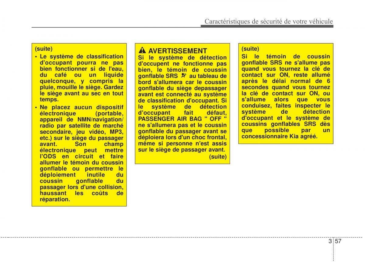 KIA Soul II 2 manuel du proprietaire / page 73