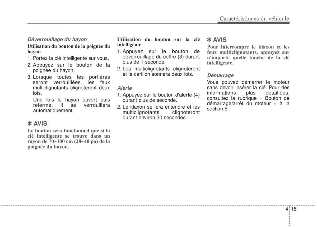 KIA Soul II 2 manuel du proprietaire / page 106