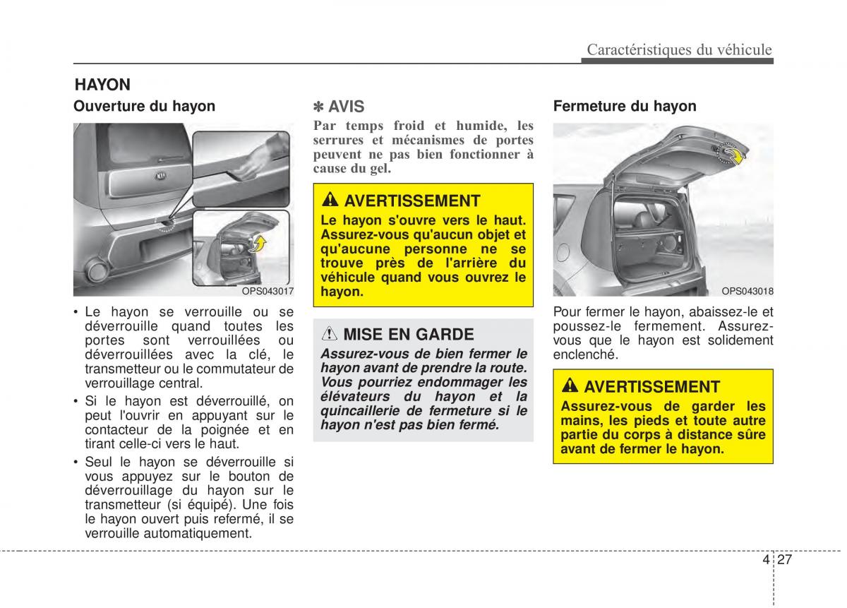 KIA Soul II 2 manuel du proprietaire / page 118