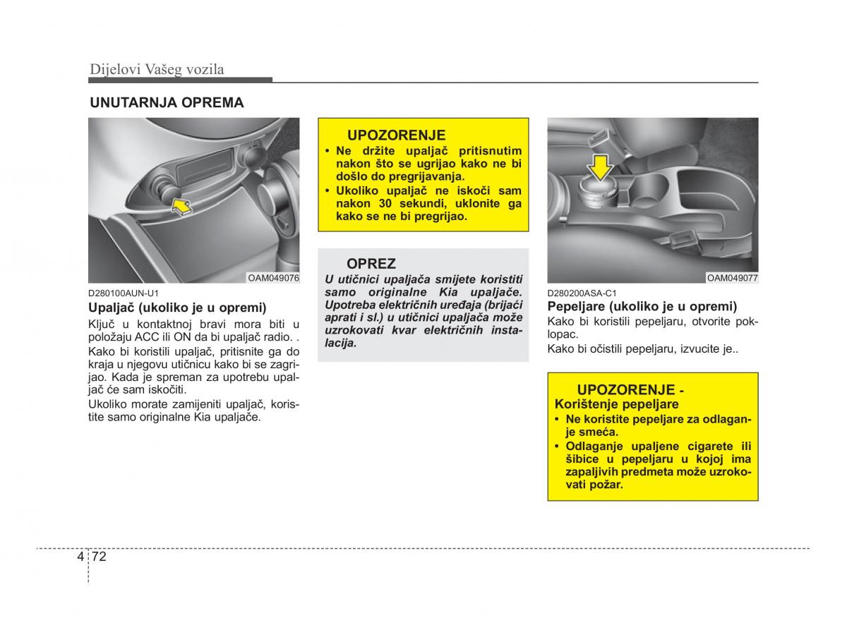 KIA Soul II 2 vlasnicko uputstvo / page 144