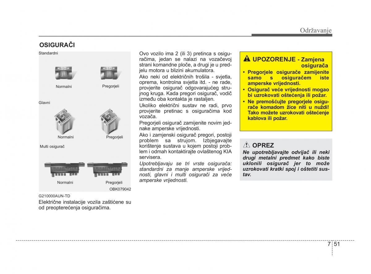 KIA Soul II 2 vlasnicko uputstvo / page 292