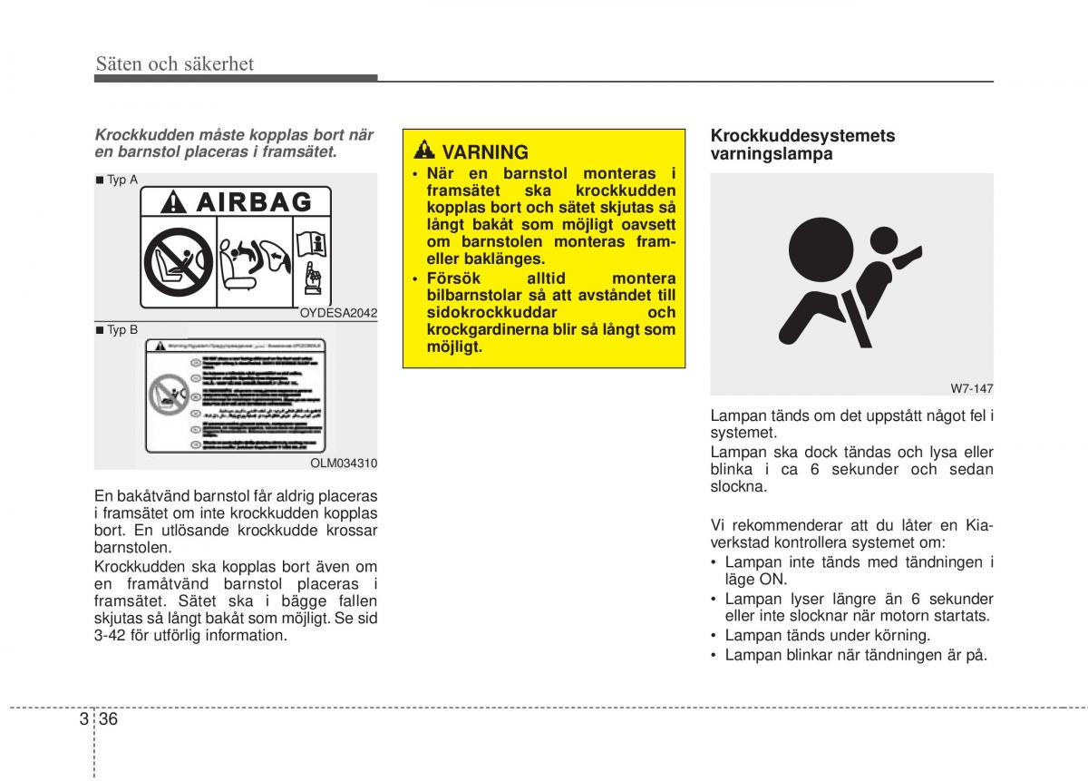 KIA Soul II 2 instruktionsbok / page 62