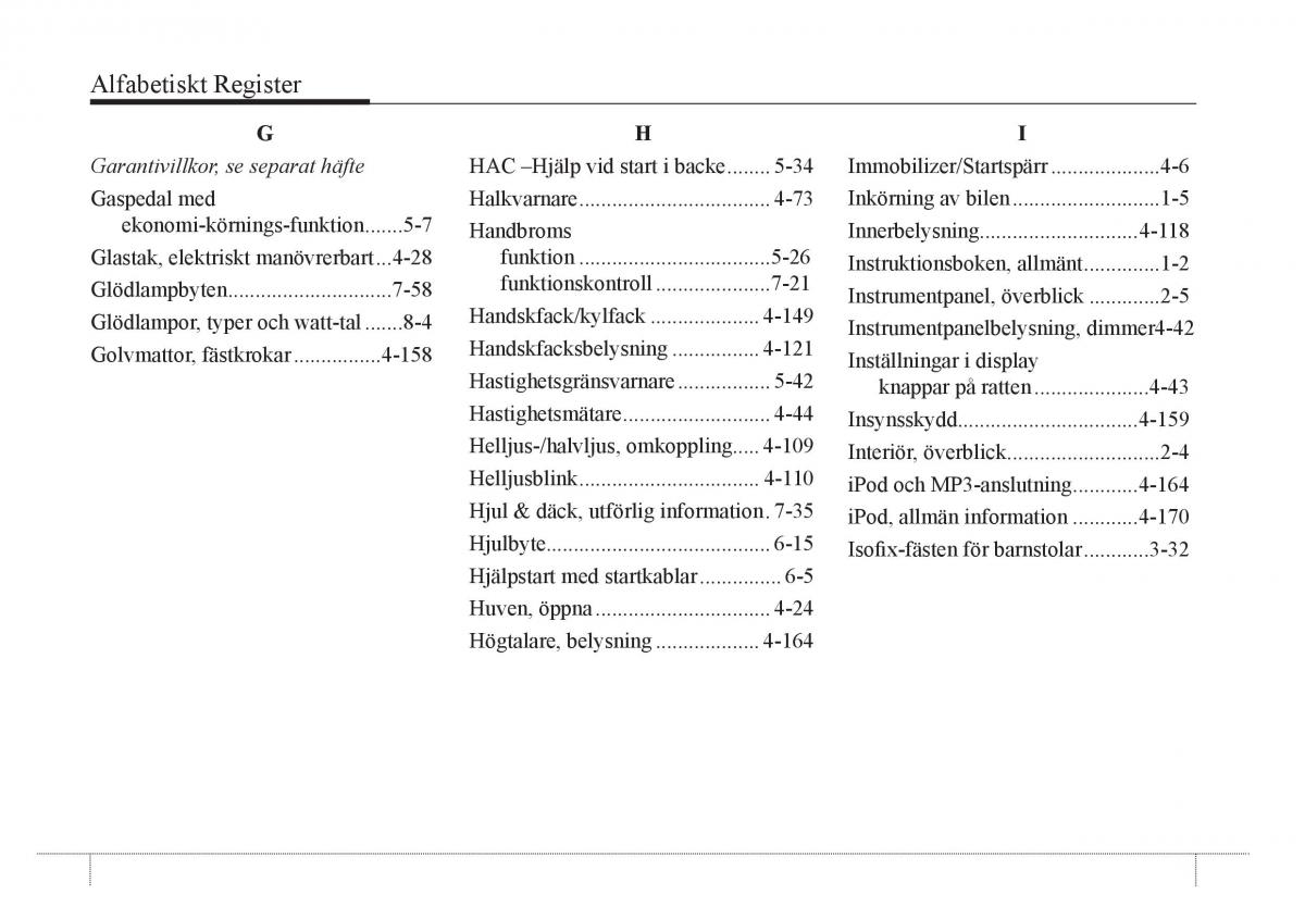 KIA Soul II 2 instruktionsbok / page 8