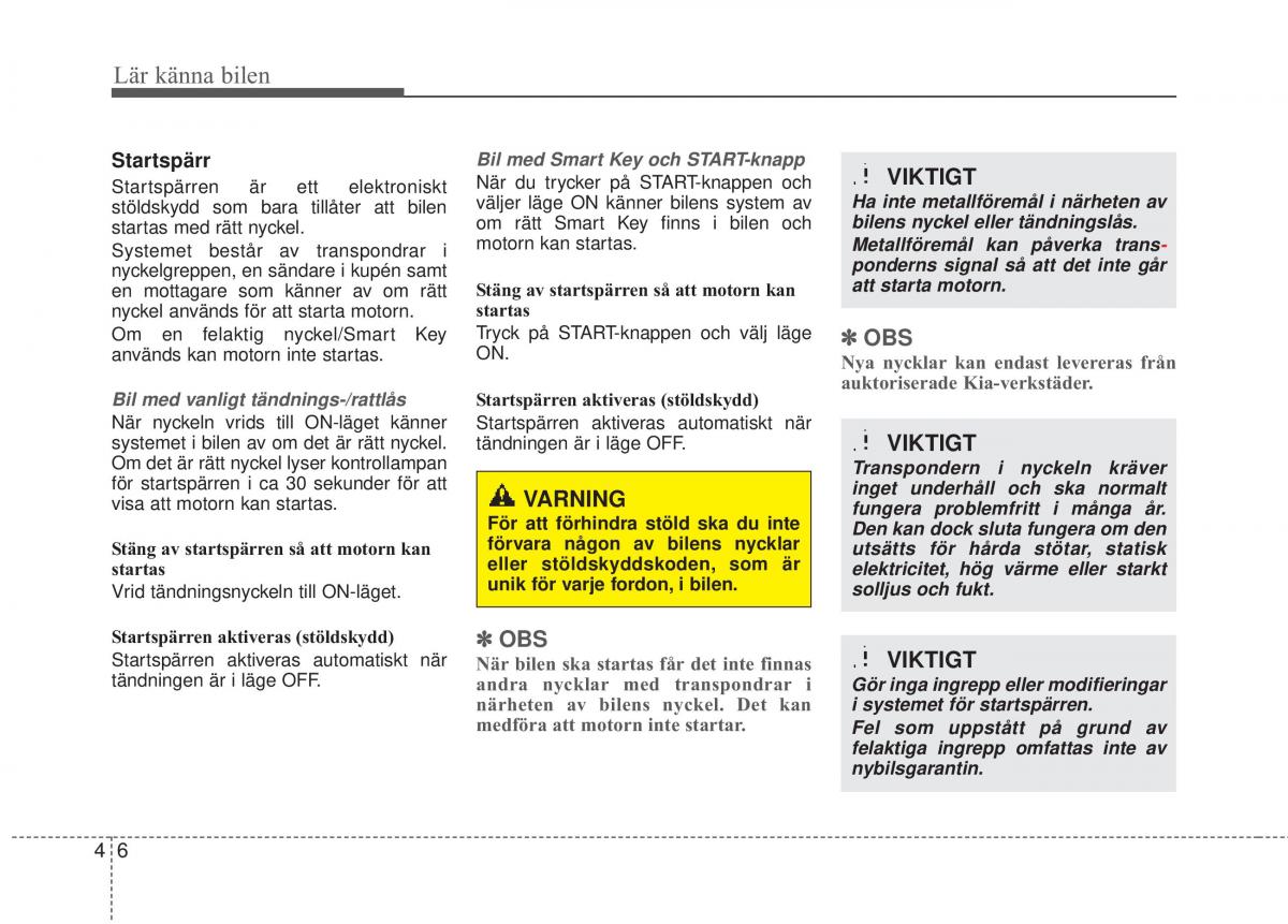 KIA Soul II 2 instruktionsbok / page 85