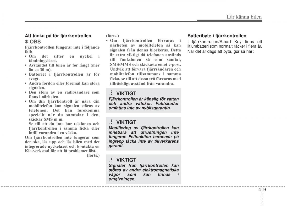 KIA Soul II 2 instruktionsbok / page 88