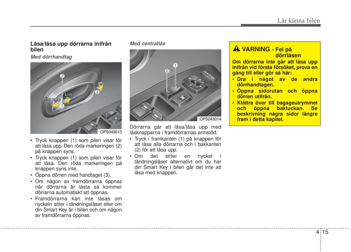 KIA Soul II 2 instruktionsbok / page 94