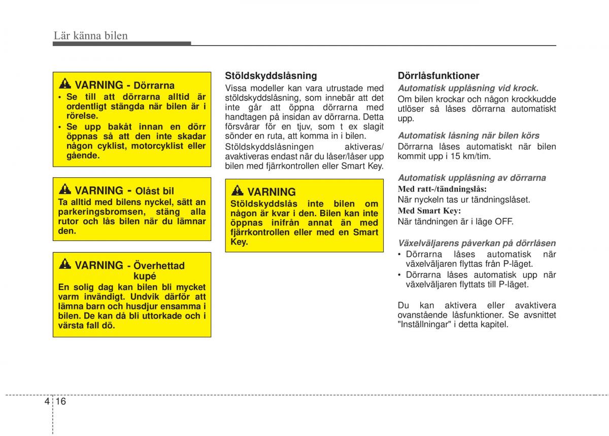 KIA Soul II 2 instruktionsbok / page 95