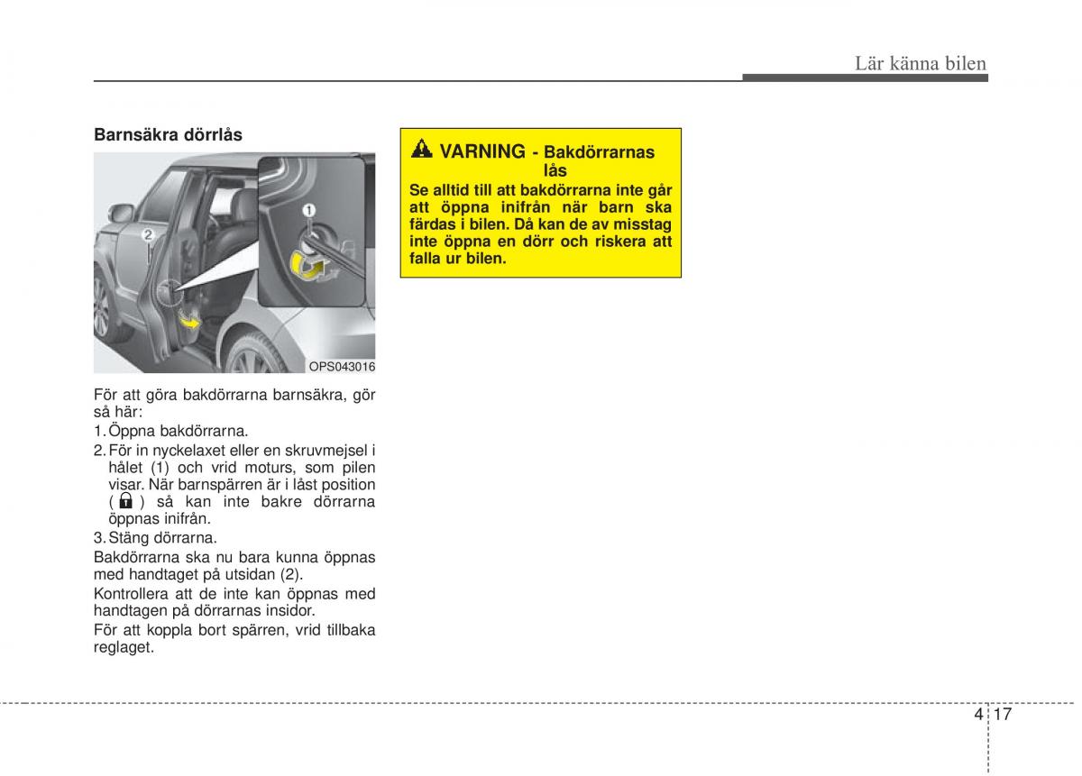 KIA Soul II 2 instruktionsbok / page 96