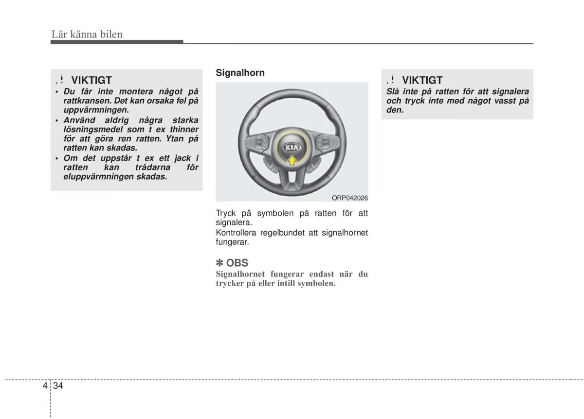 KIA Soul II 2 instruktionsbok / page 113