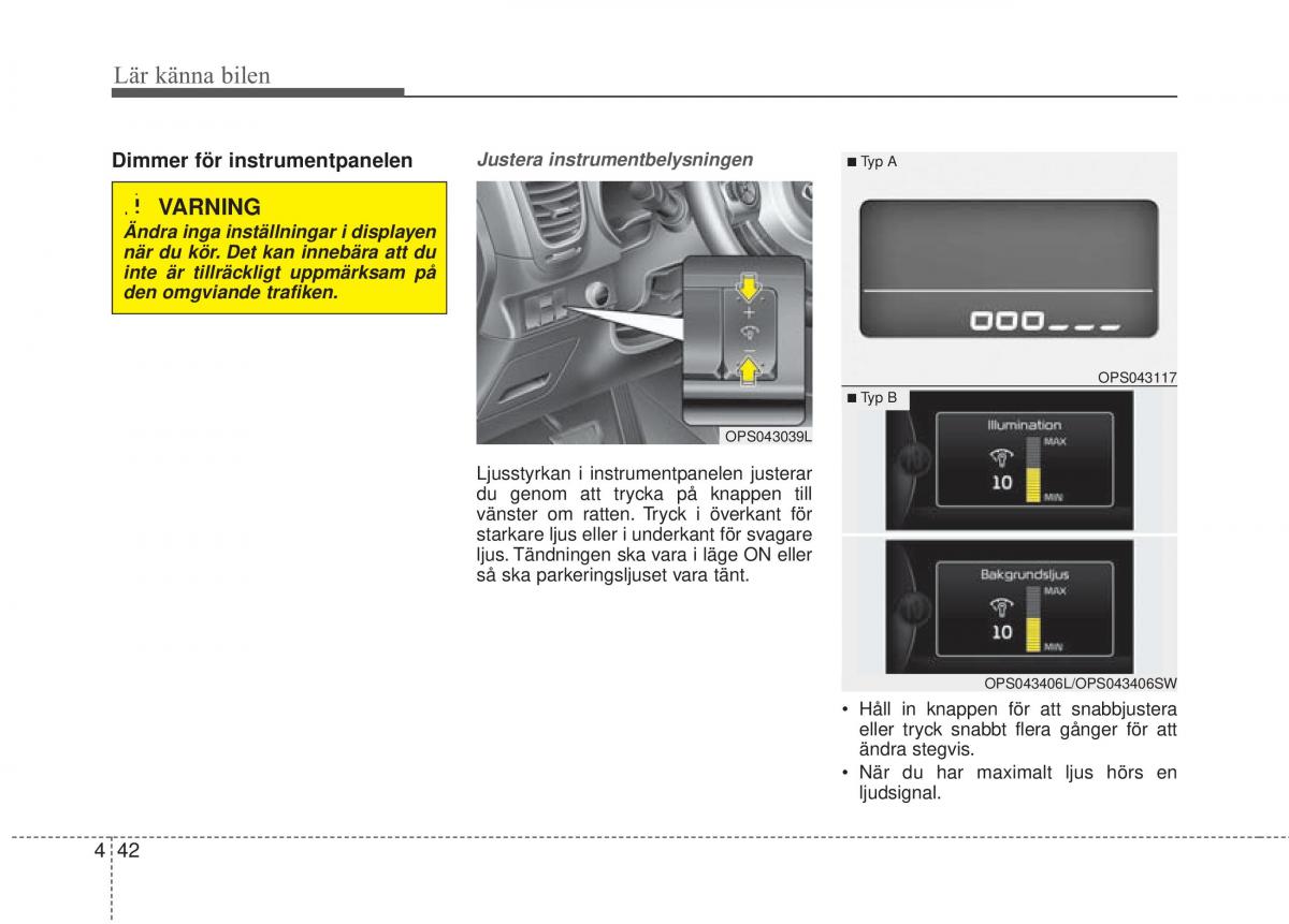 KIA Soul II 2 instruktionsbok / page 121