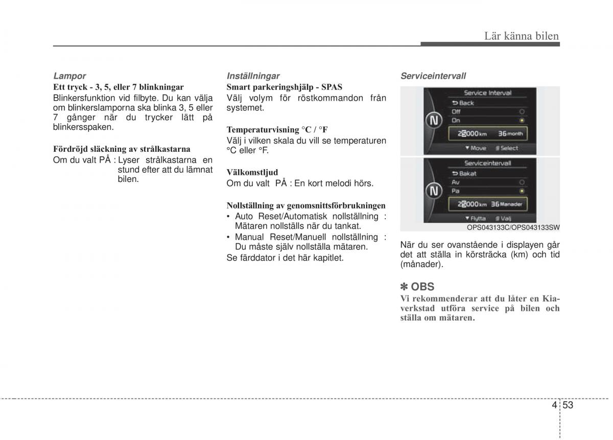 KIA Soul II 2 instruktionsbok / page 132