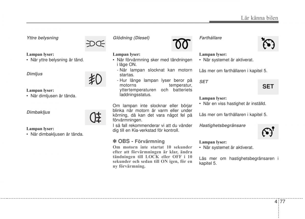 KIA Soul II 2 instruktionsbok / page 156