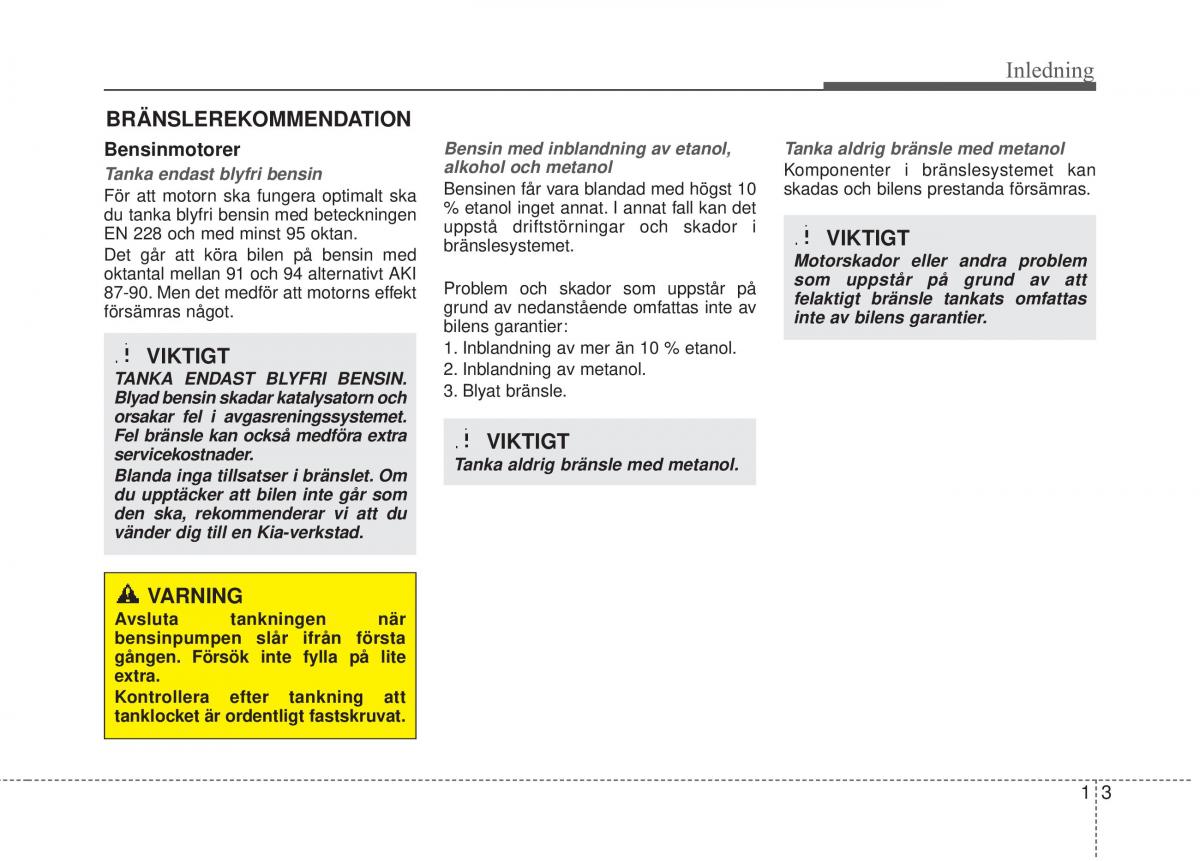 KIA Soul II 2 instruktionsbok / page 16