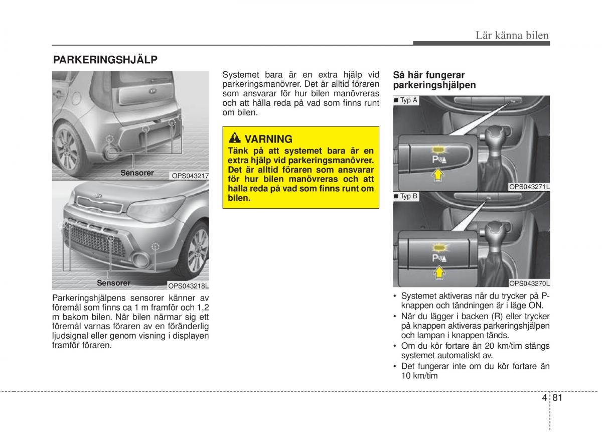 KIA Soul II 2 instruktionsbok / page 160