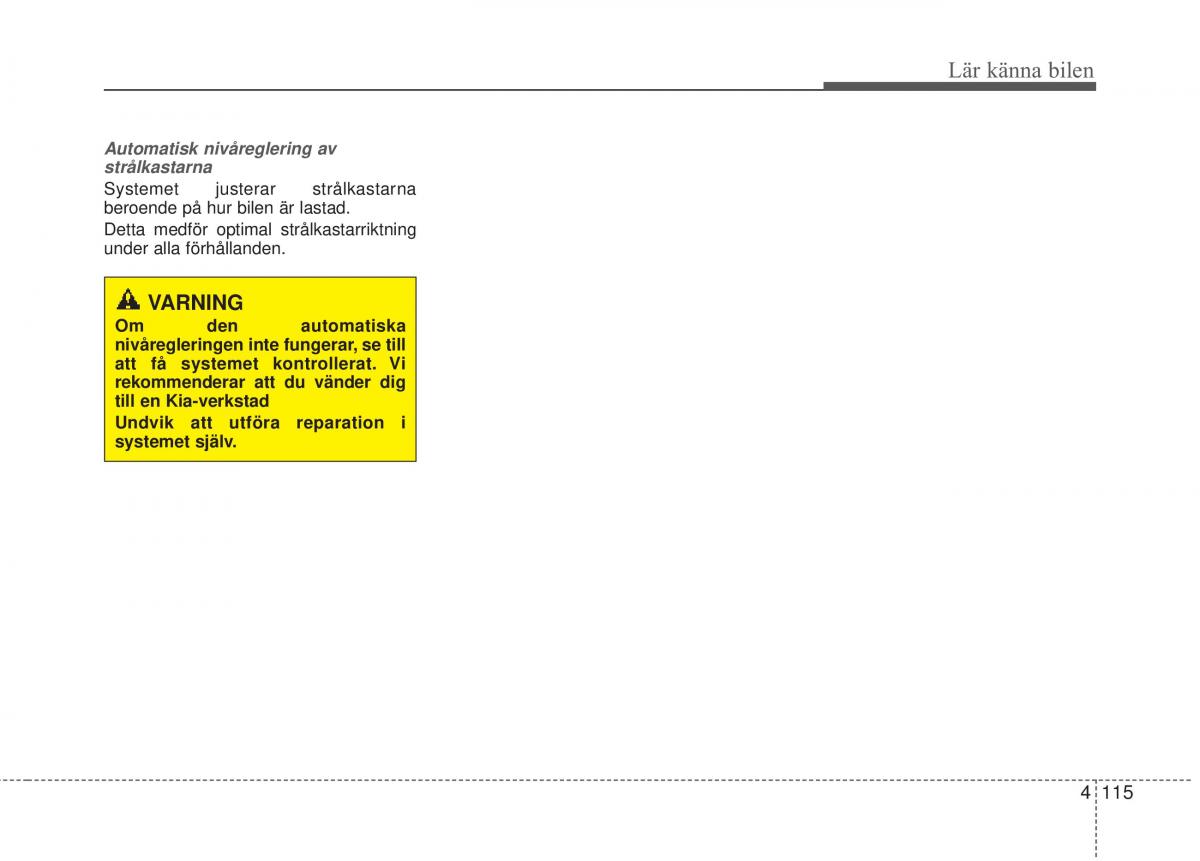 KIA Soul II 2 instruktionsbok / page 194