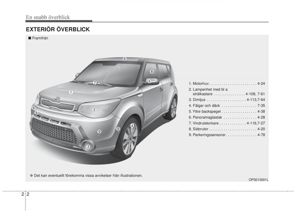 KIA Soul II 2 instruktionsbok / page 20