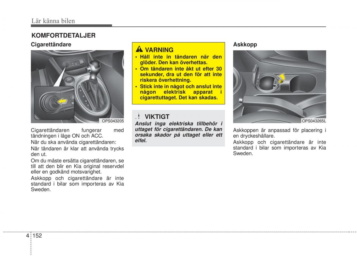 KIA Soul II 2 instruktionsbok / page 231