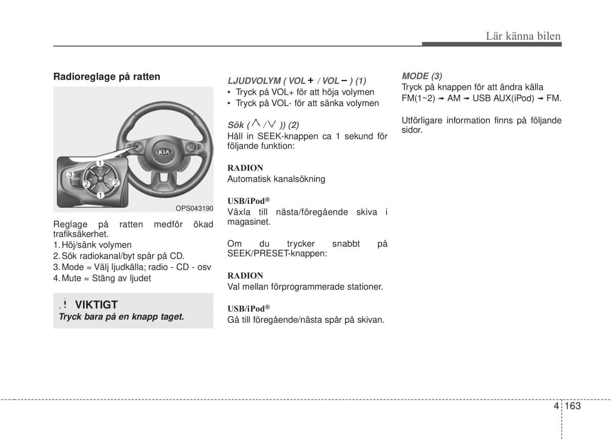 KIA Soul II 2 instruktionsbok / page 242