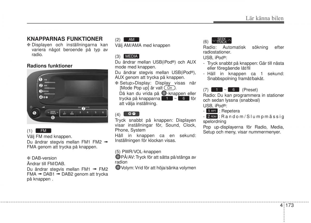 KIA Soul II 2 instruktionsbok / page 252