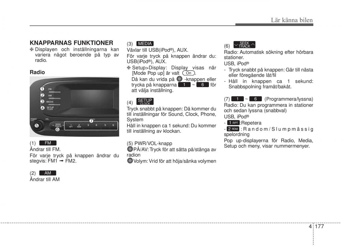 KIA Soul II 2 instruktionsbok / page 256