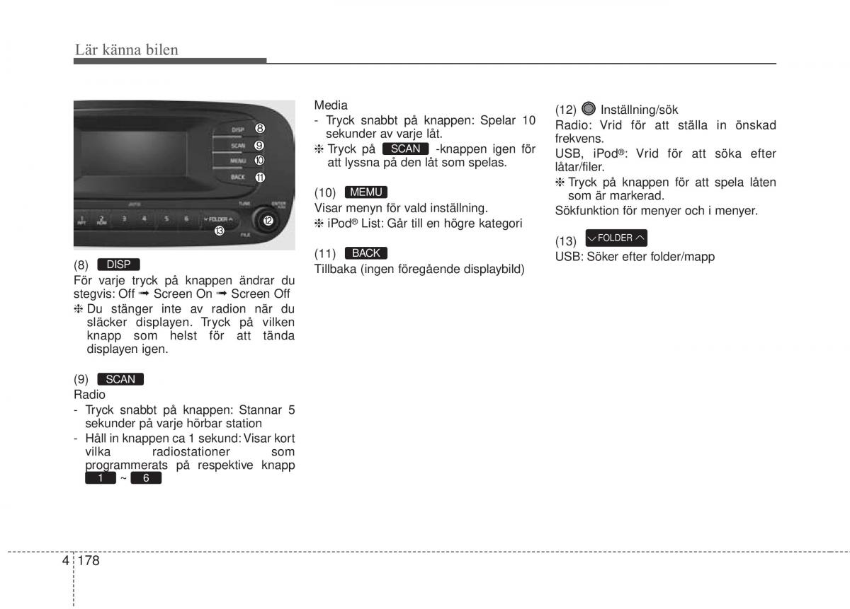 KIA Soul II 2 instruktionsbok / page 257