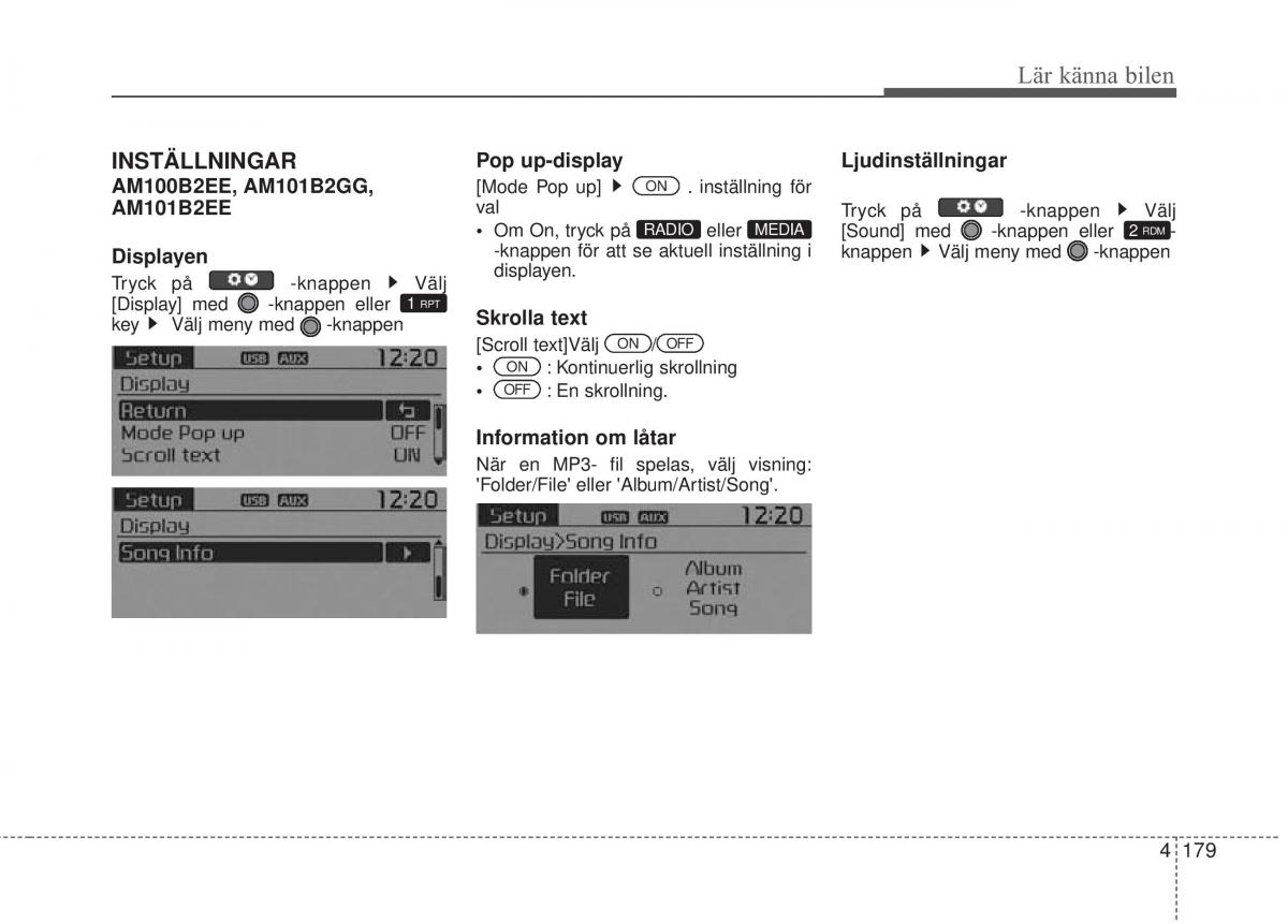 KIA Soul II 2 instruktionsbok / page 258