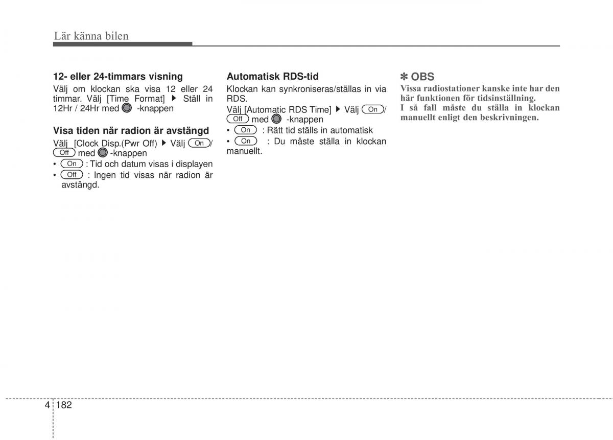 KIA Soul II 2 instruktionsbok / page 261