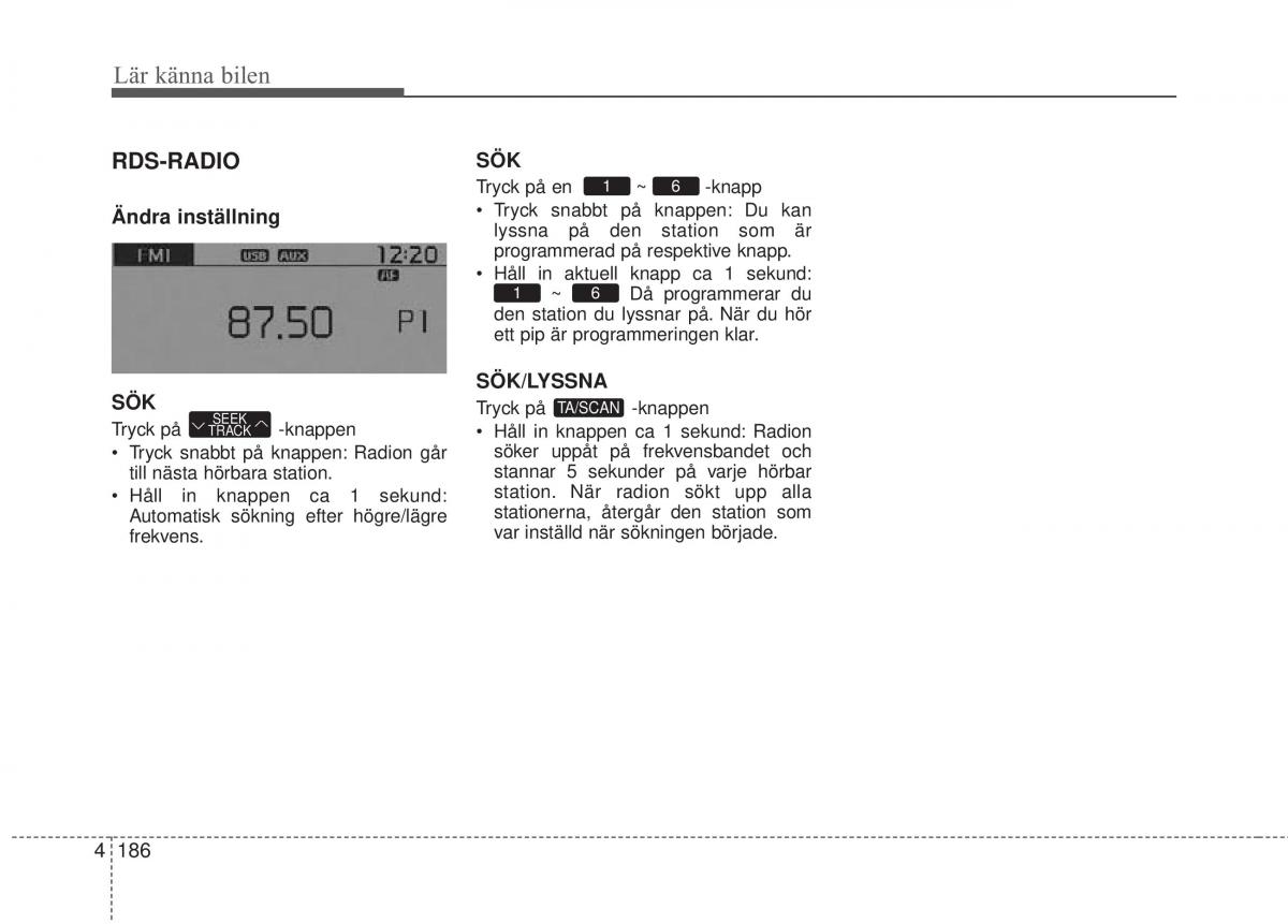 KIA Soul II 2 instruktionsbok / page 265