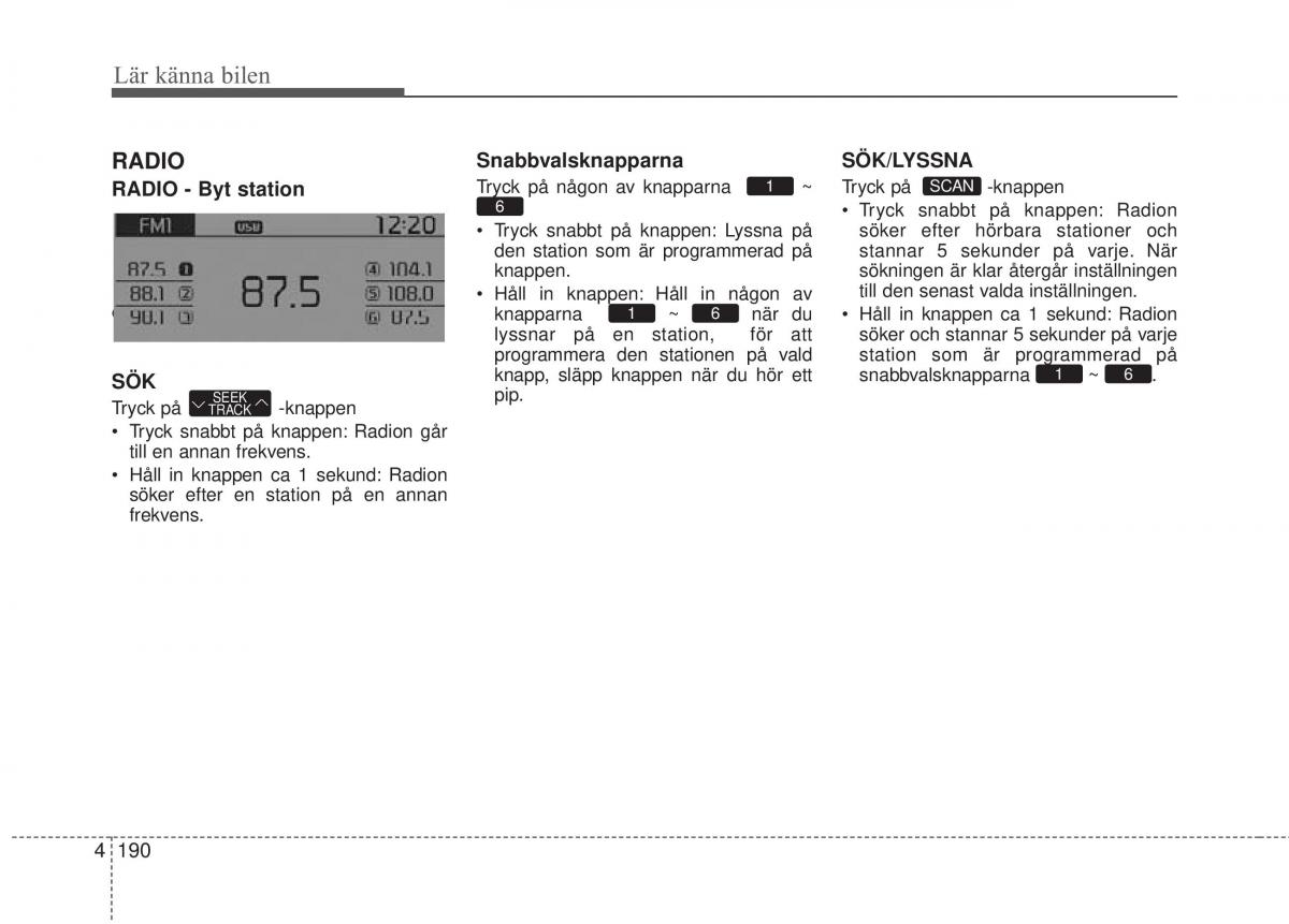 KIA Soul II 2 instruktionsbok / page 269