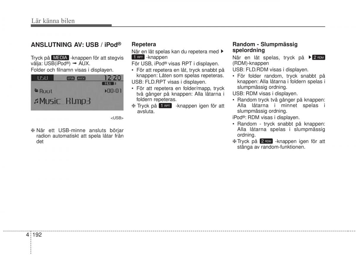 KIA Soul II 2 instruktionsbok / page 271