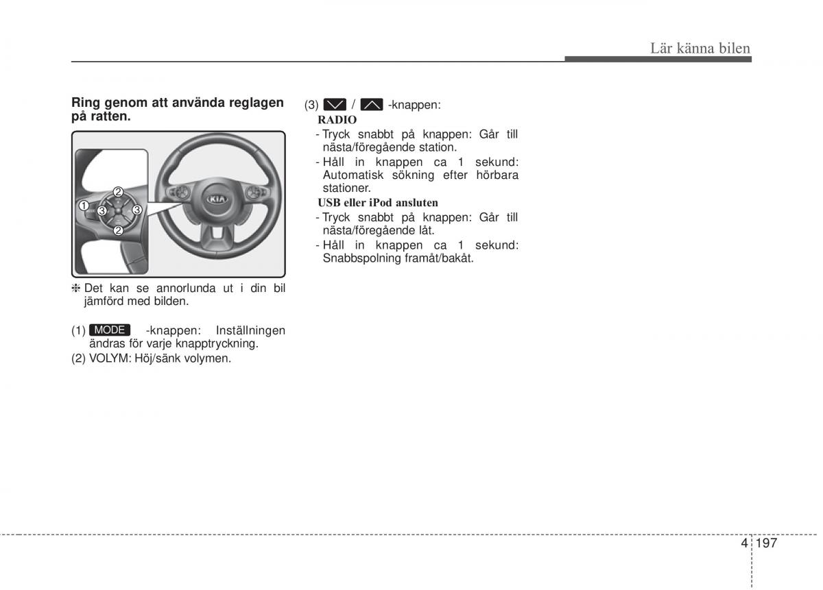 KIA Soul II 2 instruktionsbok / page 276