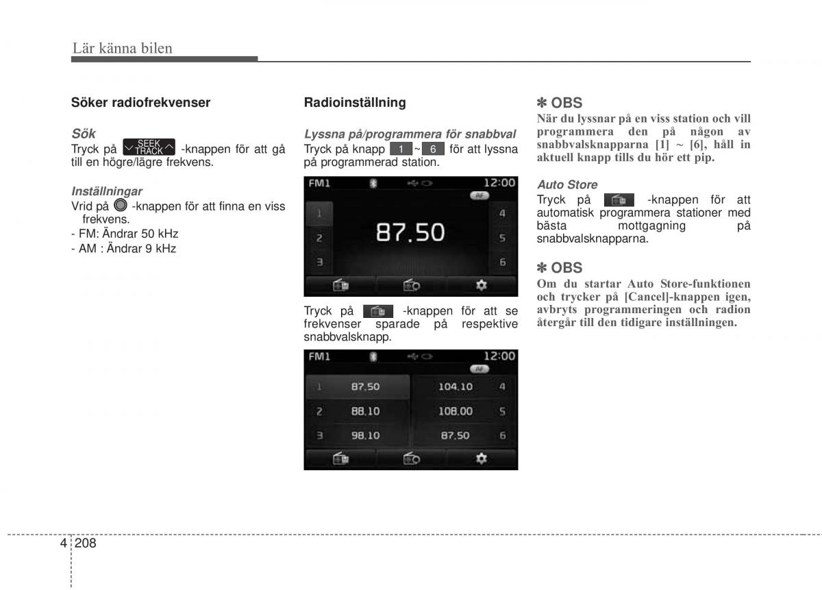 KIA Soul II 2 instruktionsbok / page 287