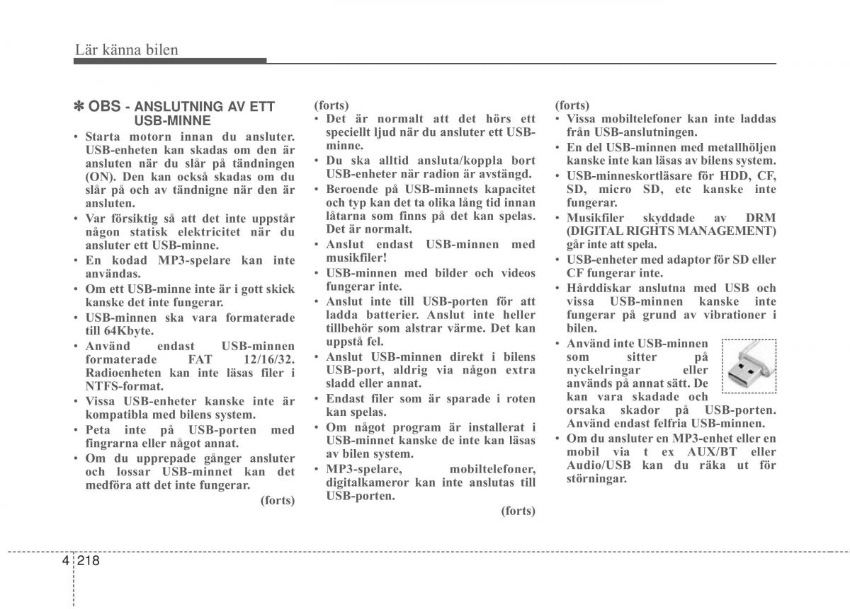 KIA Soul II 2 instruktionsbok / page 297