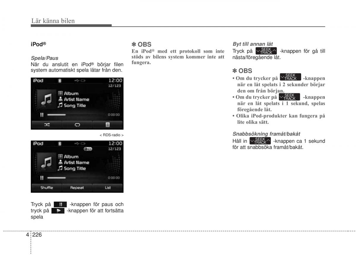 KIA Soul II 2 instruktionsbok / page 305