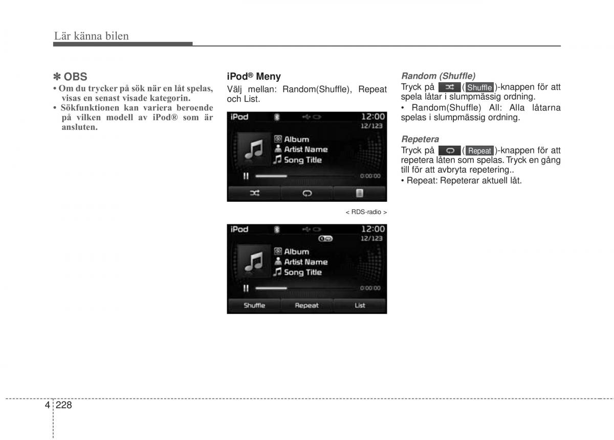 KIA Soul II 2 instruktionsbok / page 307